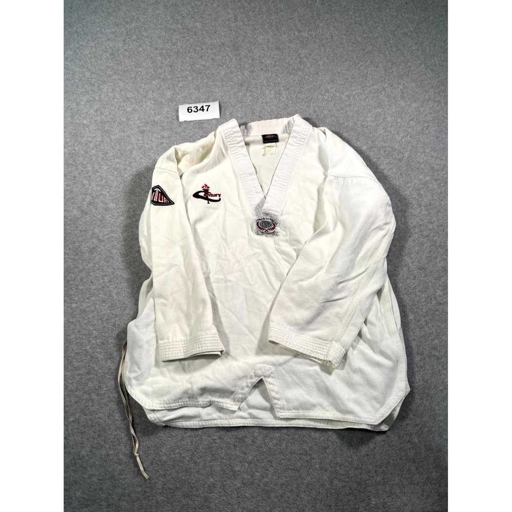 Century Taekwondo Uniform Top Adults Medium‎ White Karate Dobok Training Gear